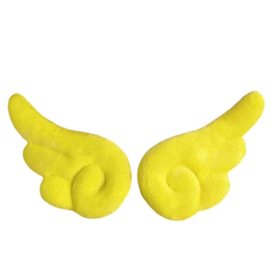 1-10 Pair Of Plush Angel Wings Brooch Bag Decoration Badge Y2K Style Gothic Lolita Plush Angel Wing Fluffy Brooch Decoration