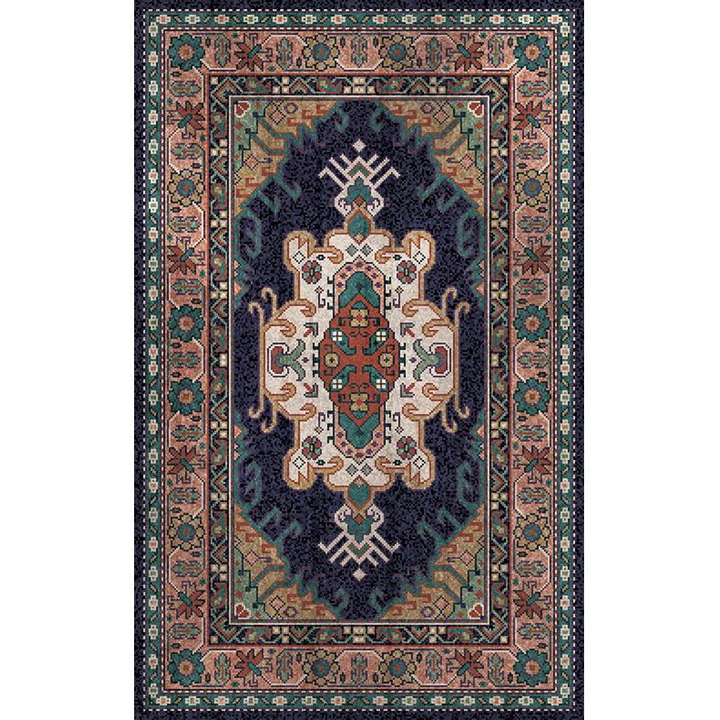 Vintage Persischer Ethnischer Kristall-Samt-Teppich für Wohnzimmer oder Schlafzimmer