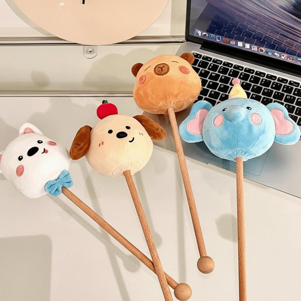 Akupressur-Massagehammer Plüschmaterial Handgehaltener Hammer Massagestab Nackenmassage