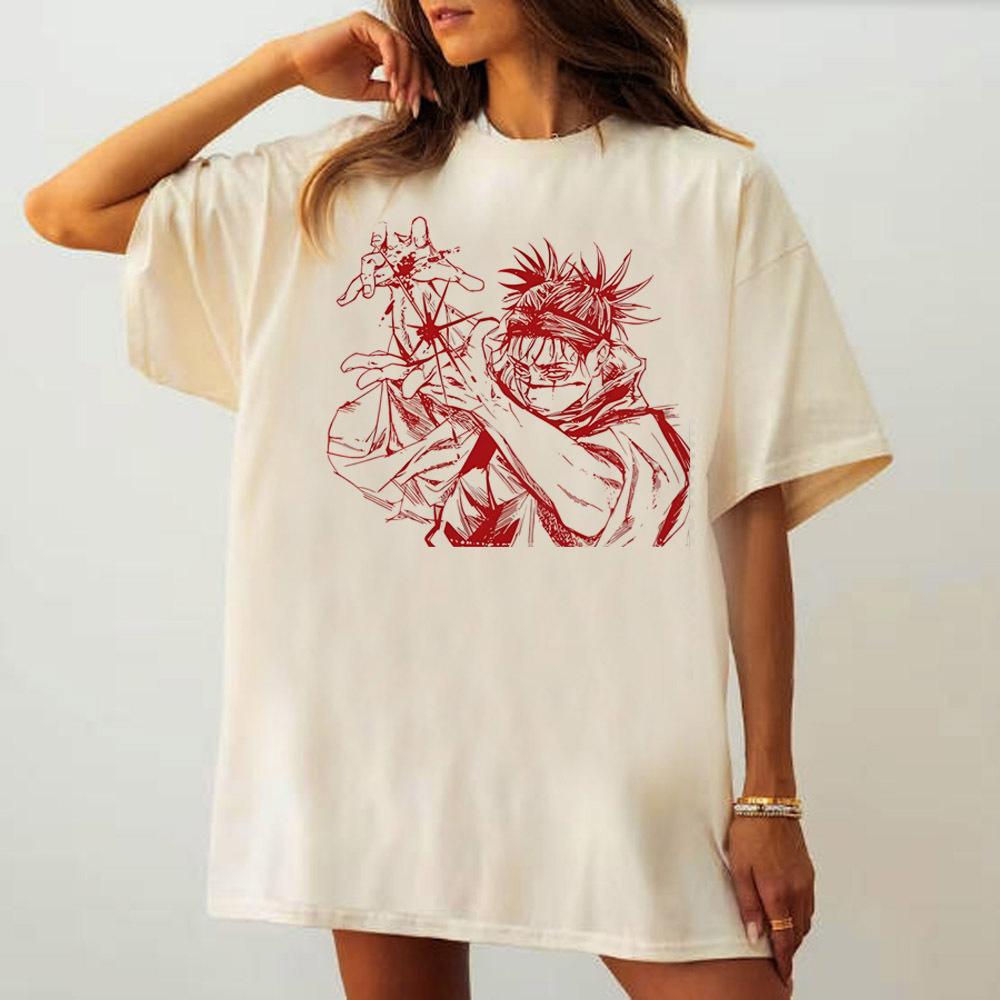 Choso tshirt girl hip hop Gothic Retro graphic shirt anime streetwear Colorful Pastel