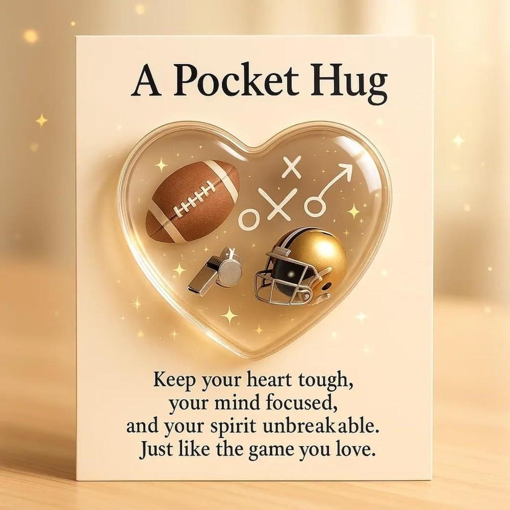 Hockey Football Golf Tennis Soccer Pocket Sports Hug Collection Personalized Inspirational Card Emotional Support
