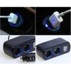 12V/24V Vehicles Lighter Socket Splitter Multiple Device Charging Car Accessory with 2 USB Interfaces Totally 3A Output