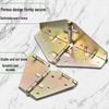Folding Square-to-Round Dining Table with 180-Degree Flip and Butterfly Hinges