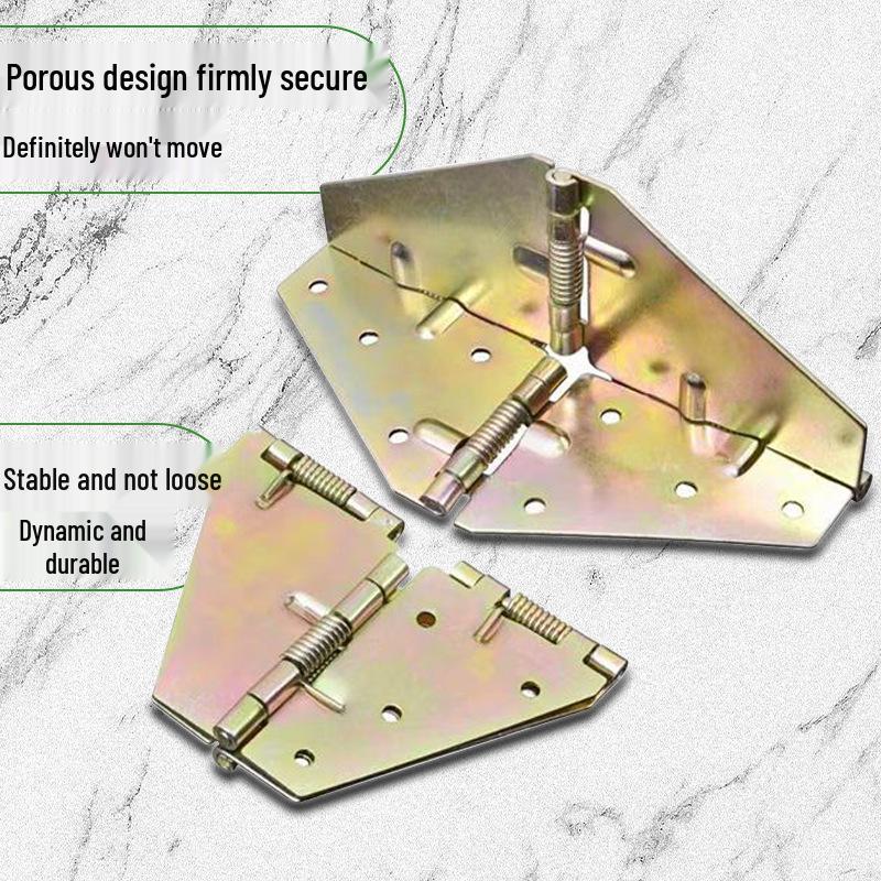 Folding Square-to-Round Dining Table with 180-Degree Flip and Butterfly Hinges