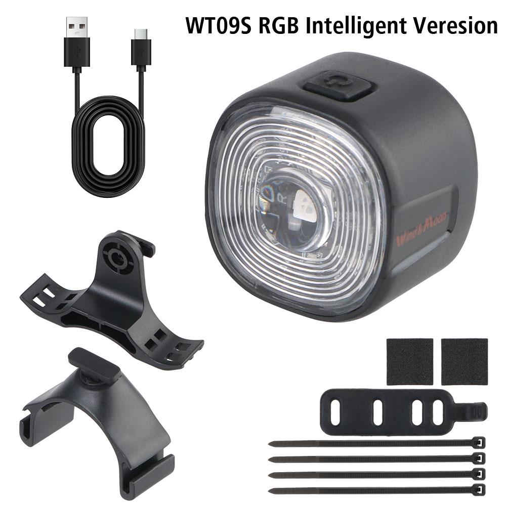 High Brightness Universal Cycling LED Tail Light Bike Rear Lamp USB Charge Waterproof 6 Light Modes Bicycle Intelligent Brake Tail Light