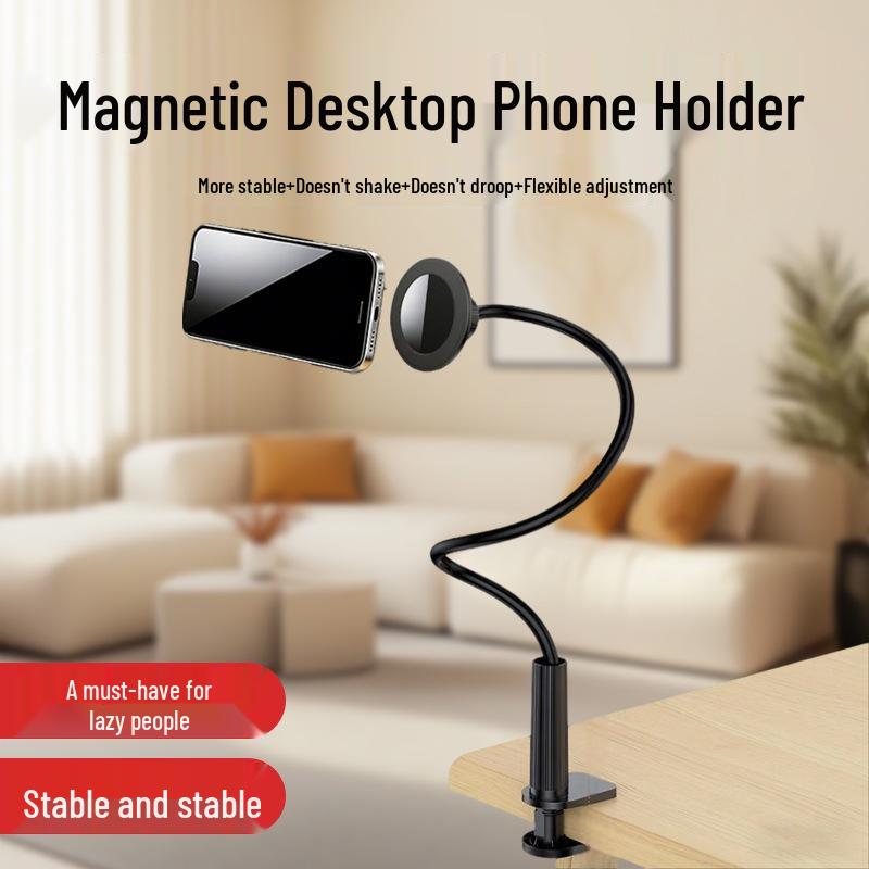

Universal Magnetic Phone Holder for Bed, Desk, or Tablet - Perfect for Streaming and Binge-Watching 70CM Black