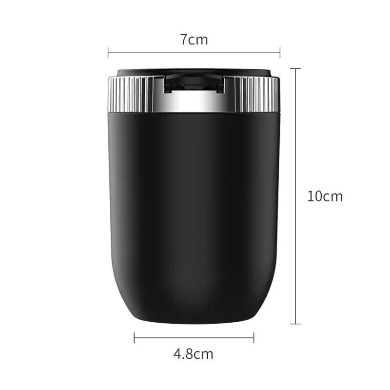 Car Ashtray Creative Personality Car Ashtray with Lid LED Light Dual Use In Car and Home Ashtray