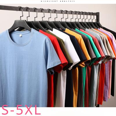 100% algodão 200gsm manga curta camiseta unissex verão casual camiseta tops camisetas