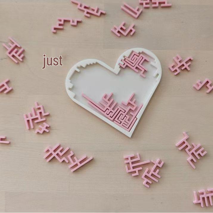 Heart-Shaped 3D Puzzle: Creative, Educational, Interactive Gift for Couples