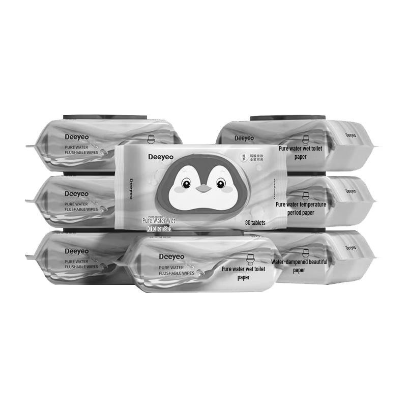 DeYou Pure Water Flushable Wet Wipes