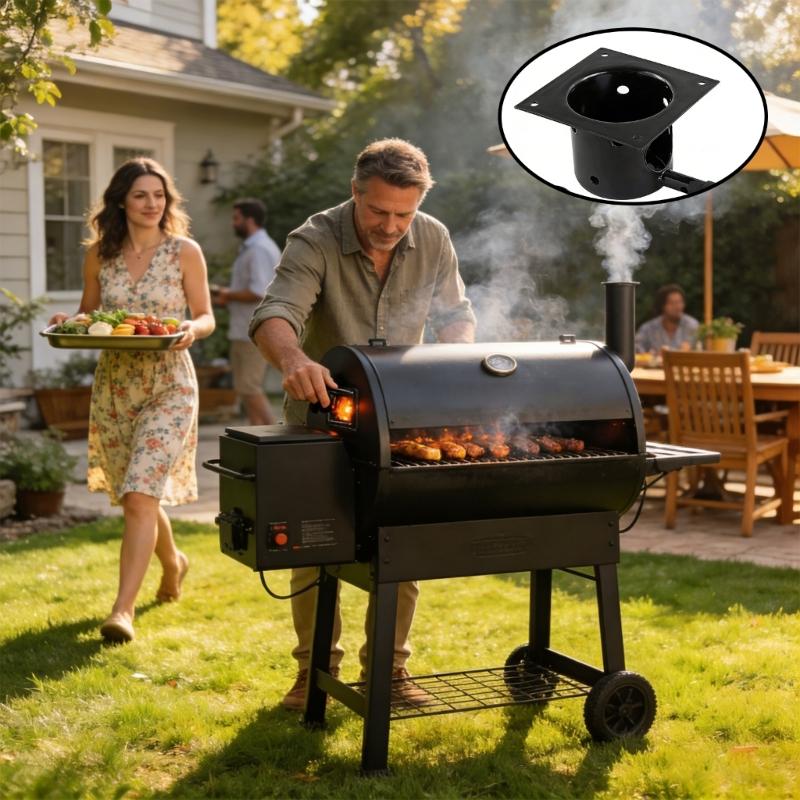 Strong Enamel Coated Fire Bowl Replacement Part For Numerous Pellet Cookers And Outdoor Grills