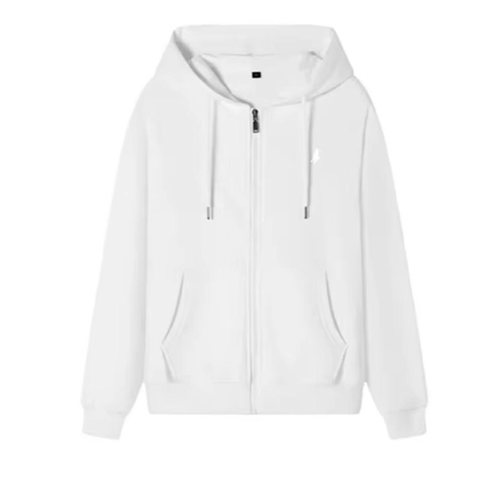 Unisex Polo Embroidered Velvet Hoodie & Pants Set - Trendy Spring/Autumn Style