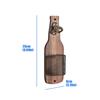 Wall Mounted Beverage Opener With Storage Basket For beverages And Beer Wooden Kitchen Accessory
