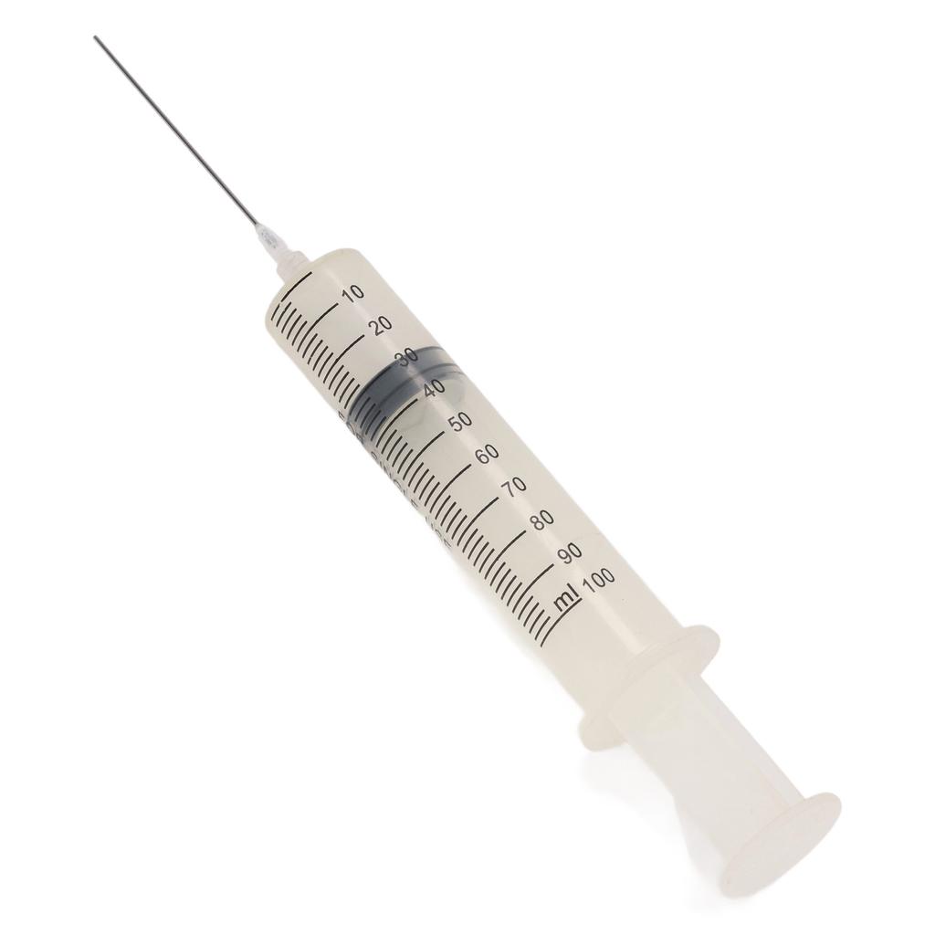 Tintennachfüllspritzen-Set 100ml Großvolumige Tintenpatronen-Befüllspritze und 10cm Edelstahlnadel für Drucker