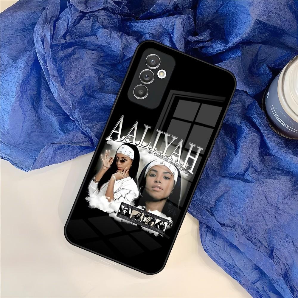 A-Aaliyah Hip Hop Music Phone Case for Samsung Galaxy S24 S23 S22 S21 S20 A24 A34 A54 A53 Note20 M54 Fe Ultra Plus Glass