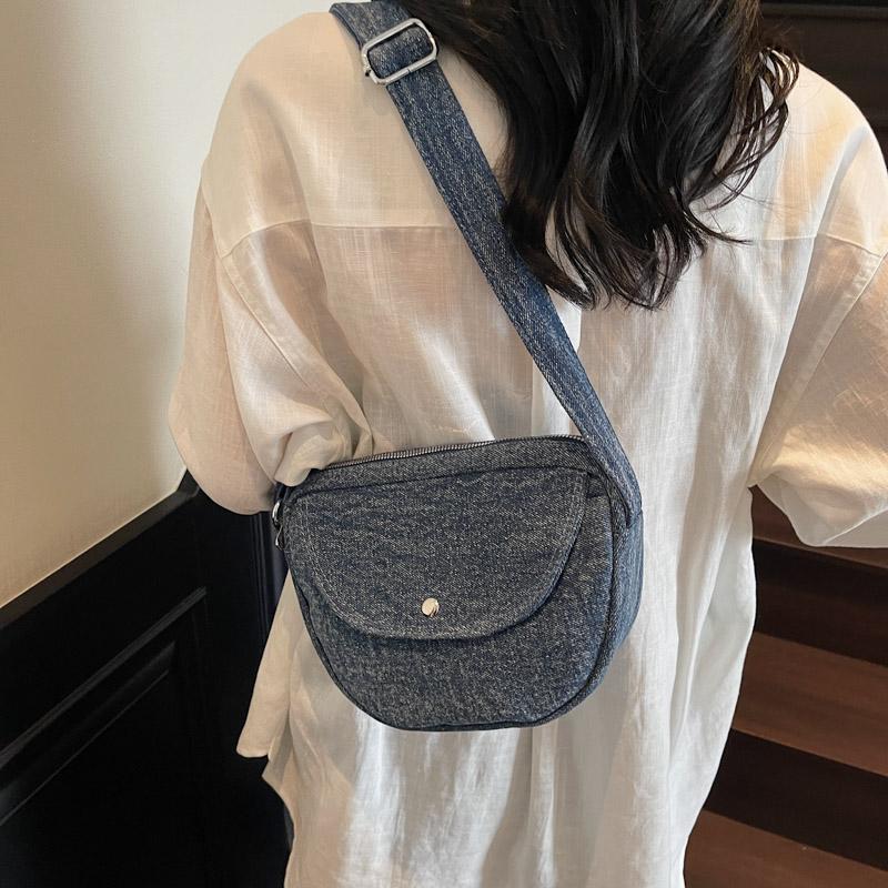 Geantă Denim Femei Geantă Mică de Umăr Geantă Crossbody