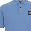 Stone Island Logo Short Sleeve Button Solid Polo Shirt Men polo shirts L1S152200008S0017-V0041