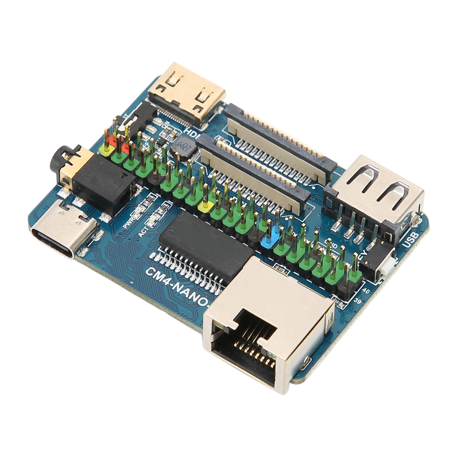 

Для плати Raspberry Pi Module 4 Багатоінтерфейсна друкована плата 4K 30fps Роз єм CM4 USB2.0 CSI Роз єм 5V