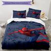 3pcs Spider Man Bedding Set Duvet Cover Closure Includes 1 Duvet Cover & 2 Pillowcases, Soft and Comfortable for All Seasons.