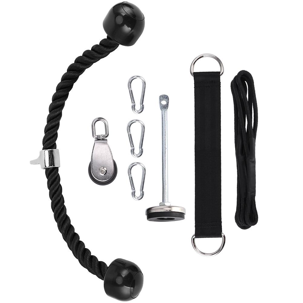 Strength Training Fitness Equipment Loading Pin Expander Dumbbell Threeheads Rope Set