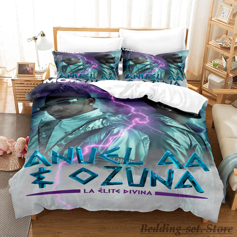 Anuel Aa Real Hasta La Bedding Set Single Twin Full Queen King Size Bed Set Aldult Kid Bedroom Duvetcover Set Parure De Lit