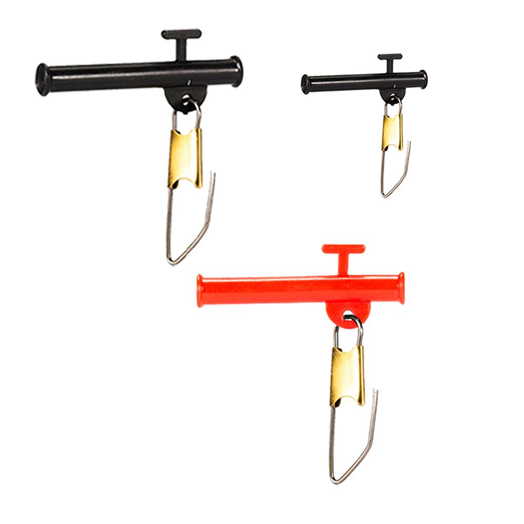 10 Pack Fishing Snap String Hook Anti-Winding Fish Release Clip Head Heavy-Duty Hooks Bracket Outdoor Equipment