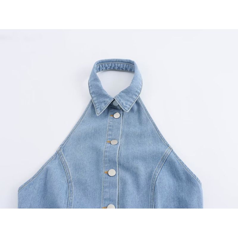 Kaslead New Arrival Women's Clothing Fashion Style Fashion Casual Minimalist Denim Jumpsuit 6147125