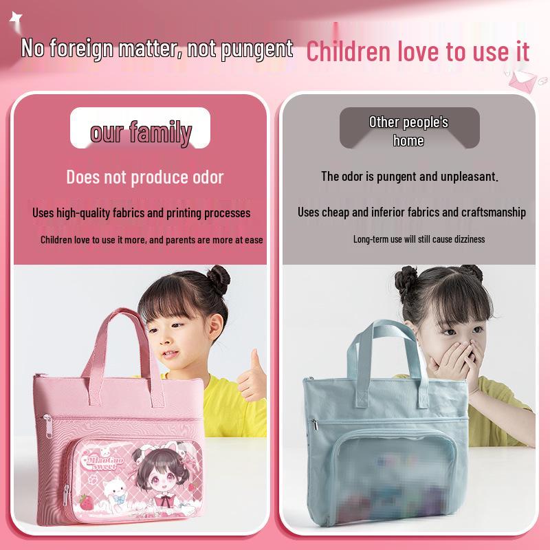 Student Book & Homework Tote for Elementary Kids