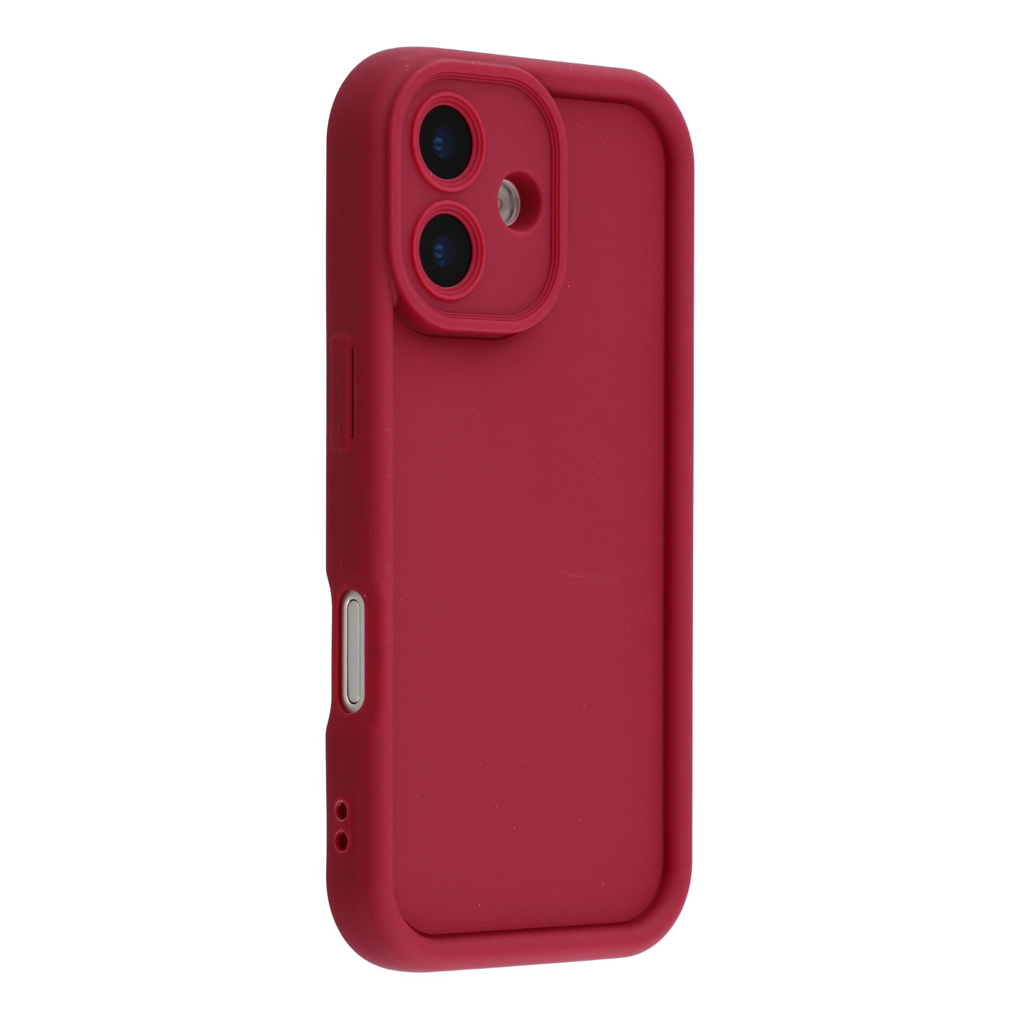 

For iPhone 17 Case Grooved Design TPU Anti Slip Phone Cover Red
