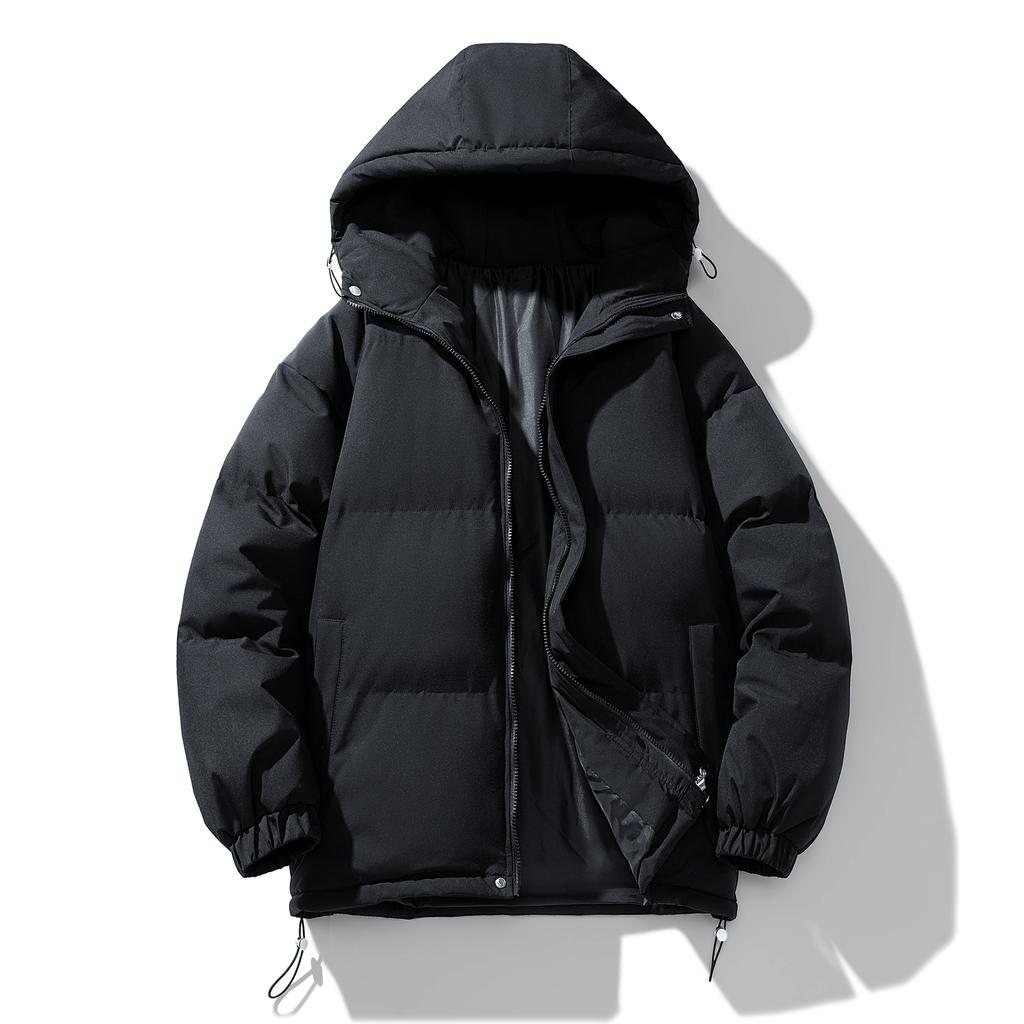 Down Cotton Jacket for Men In Winter Thickened Warm Hooded Cotton Jacket for Men In Winter Versatile Casual Jacket for Cotton Jacket
