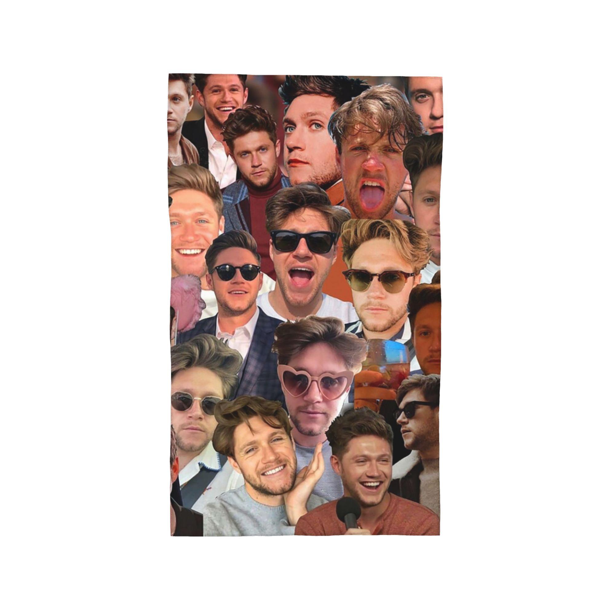 NiallHoran Photo Collage Soft Face Towel Quick Dry Pool Bath Cotton Towels Absorbent W40*H60(CM)