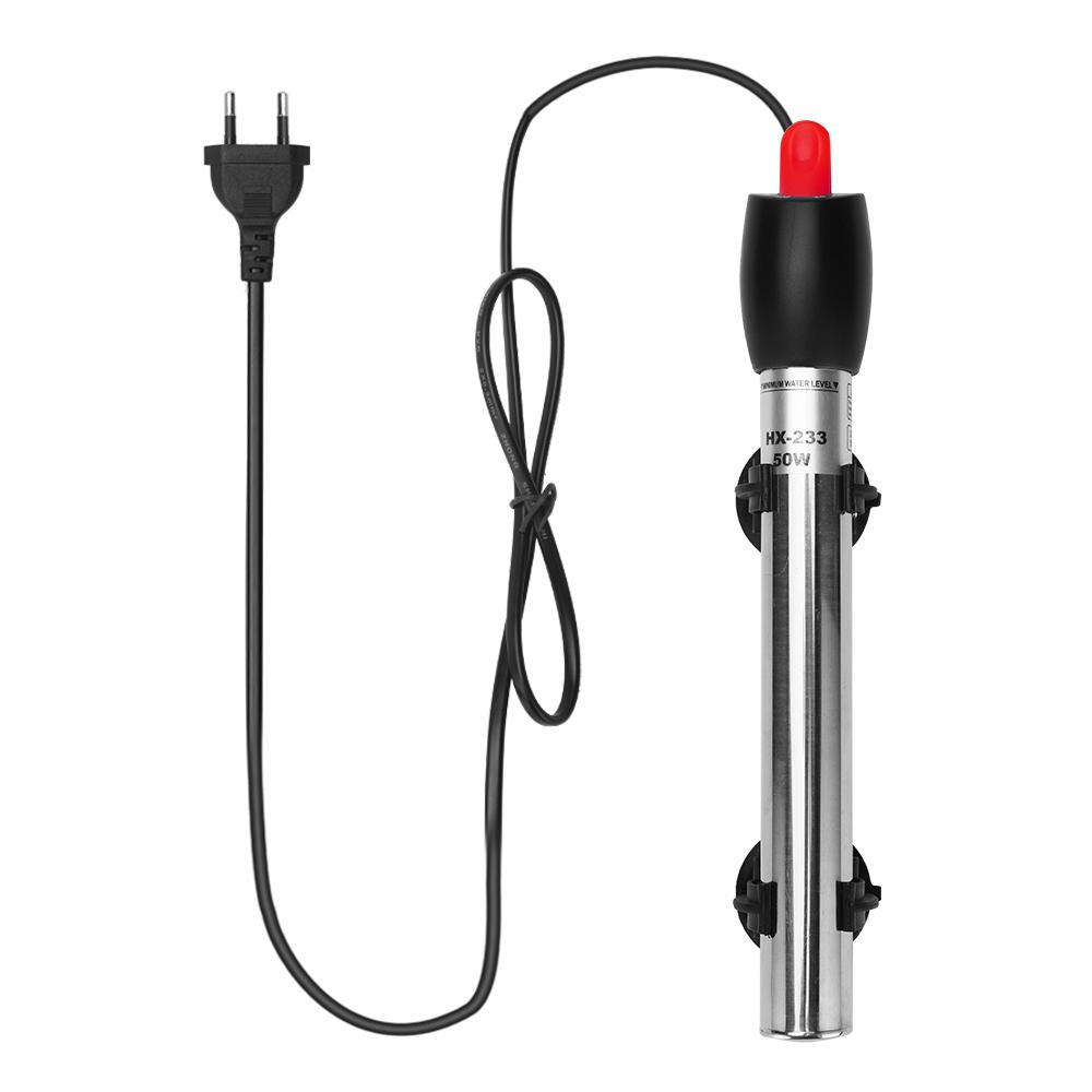 Stainless Steel Aquarium Heater Adjustable Submersible Thermostat Heating Rod 220-240V For Fish Tank