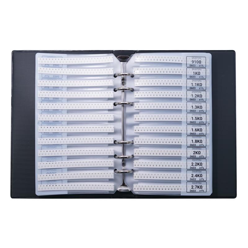 ספרי דוגמאות נגדים, קבלים, סלילים SMD