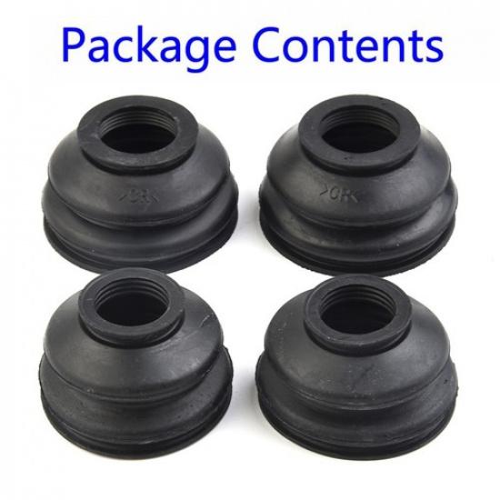 4pcs Universal-Rubber-Ball Joint Rubber Dust Boot Covers Track Rod End Set Kit