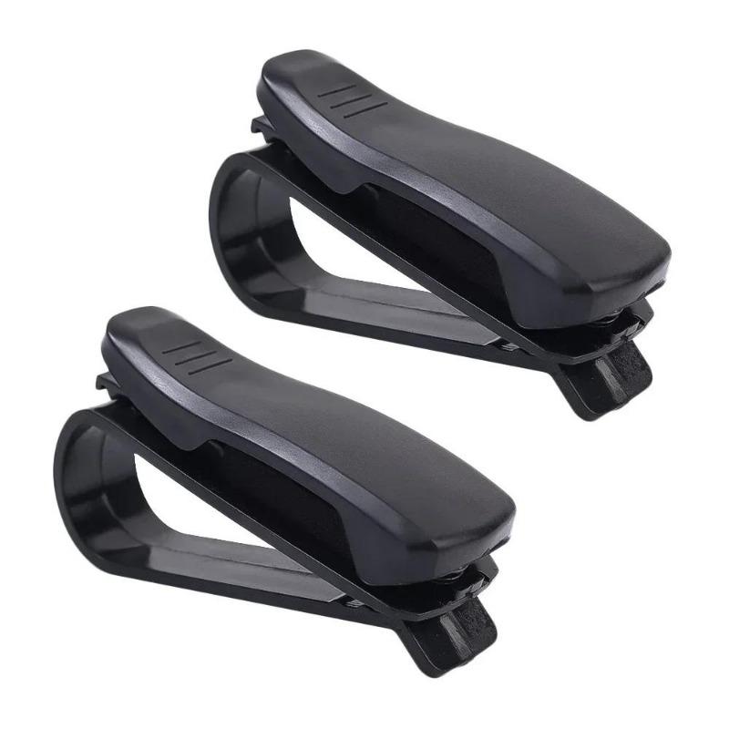 Auto Sun Visor Glasses Box Sunglasses Clip Card Ticket Holder Stand Universal Fastener Case Eyeglasses Car Accessories