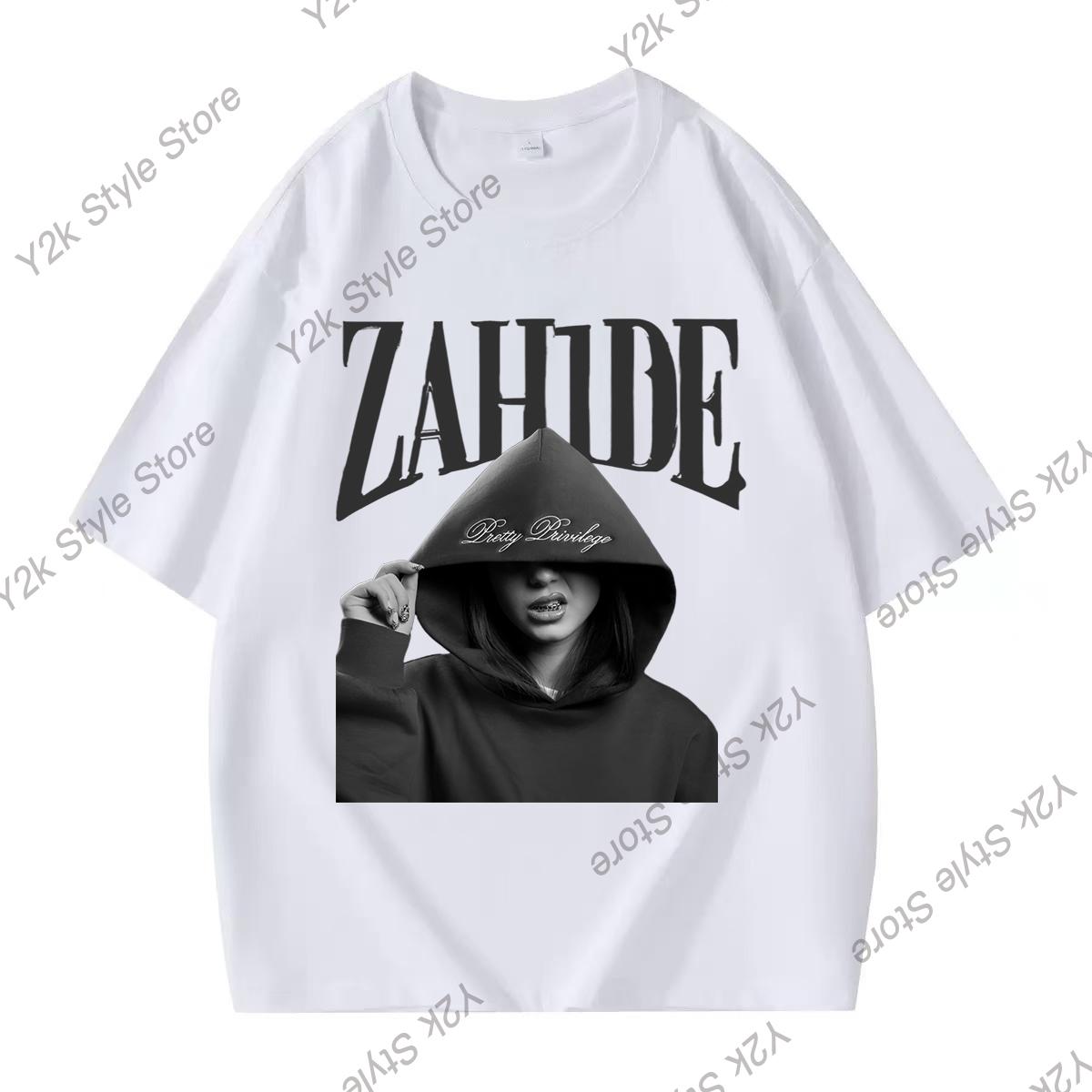 

Zahide Merch 100 Cotton T Shirt Women Unisex Summer Crewneck Short Sleeve Funny Tshirt Graphics Short Sleeve T Shirt Y2K Clothes 4XL