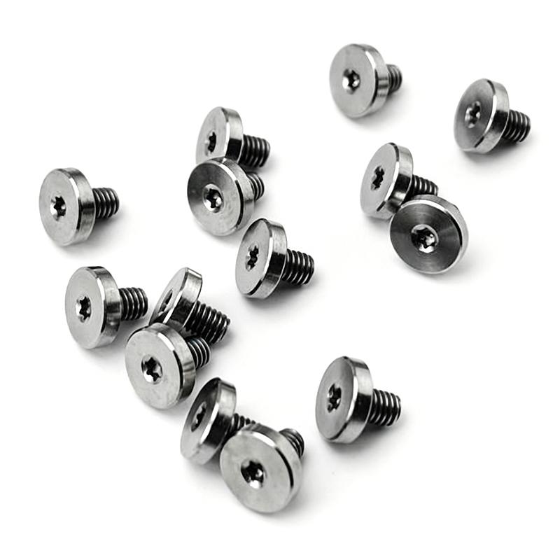 4Pcs Titanium Alloy Thread M3 Flat Head Screw For Knife Handle T8 Torx Flat Head Screws Nails DIY Spindle Titanium Alloy Screw