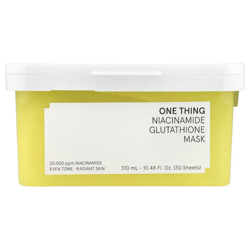 Niacinamide Glutathione Beauty Mask, 30 Sheets, 310Ml(10.48Fl Oz)