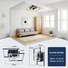 Ventilateur de plafond silencieux NETTLIFE avec éclairage LED, 3000-6500K, 6 vitesses, télécommande minuterie, chambre/salon, 37 cm