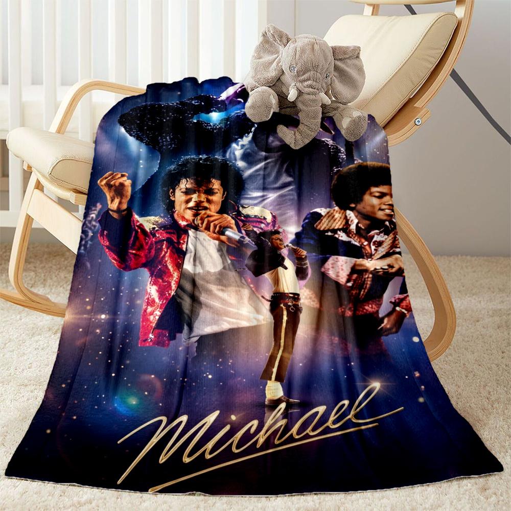 Michael Jackson Mj Iconic Style Blanket Soft Warm Cozy Perfect For Office Seaside Sofa Four Seasons Multipurpose Digital Print Best Holiday Gift For F