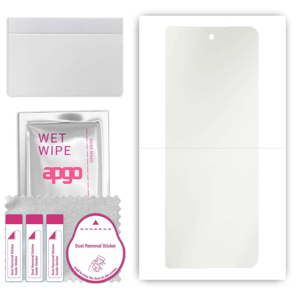 apgo Hydrogel-Matt-Displayschutz für Samsung Galaxy Z Fold 3, Hydrogel-Film, flexibel, weiches TPU mit Positionierungsschicht, einfache Installation