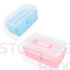 3 Layers Storage Box Multipurpose Organizer with Handle Storage Case Dust-Proof Storage Organizer Tool Box for Paints