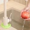 Faucet Handle Drip Tray Pad, Leaf Shape Design Faucet Mat, Kitchen Sink Accessories, Hand Washing Aid, Kitchen Countertop Bathroom Splash Pad