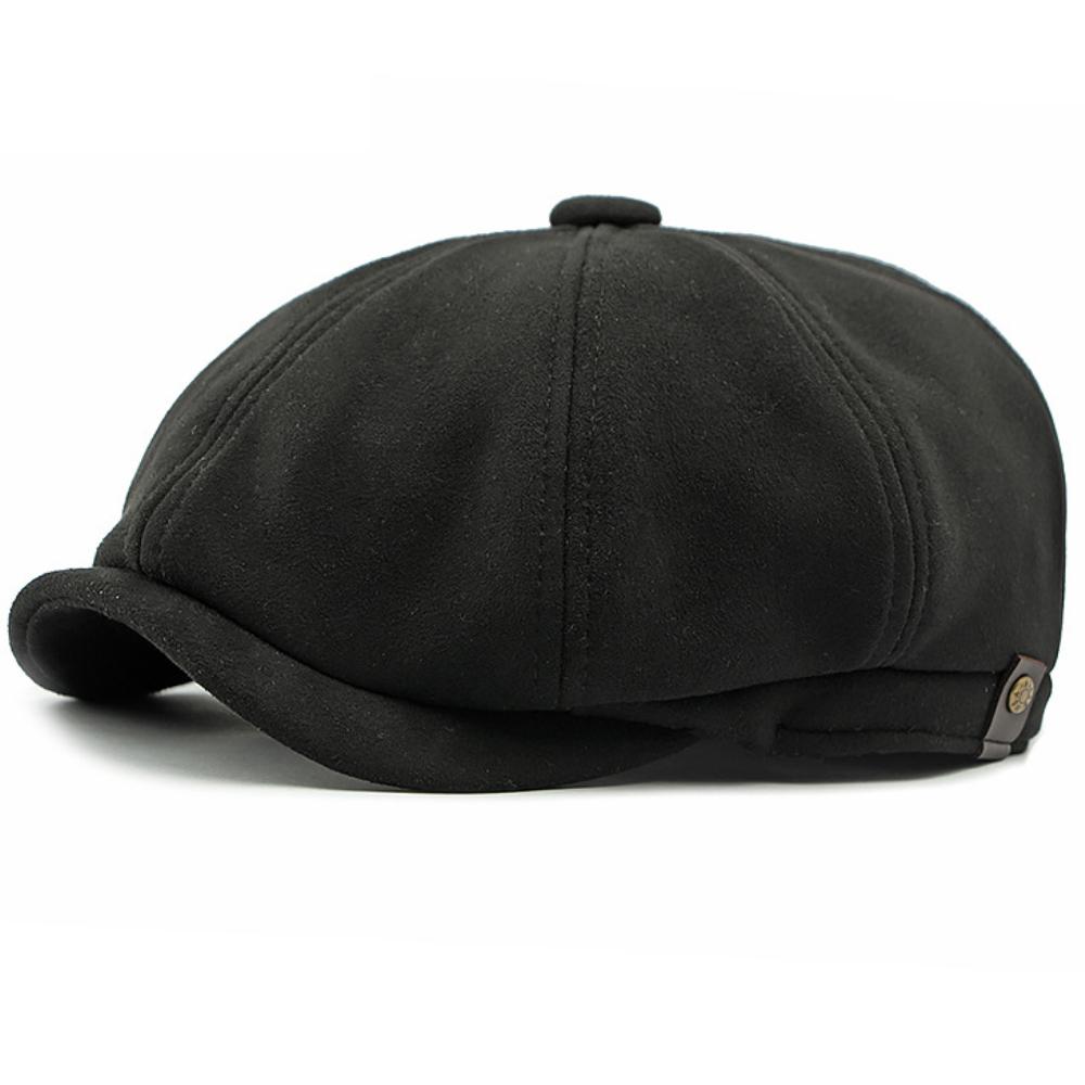 HT4954 Berets Men Women New Autumn Winter Hat Retro Artist Painter Suede Beret Hat Male Female Ivy Flat Cap Adjustable Beret Cap