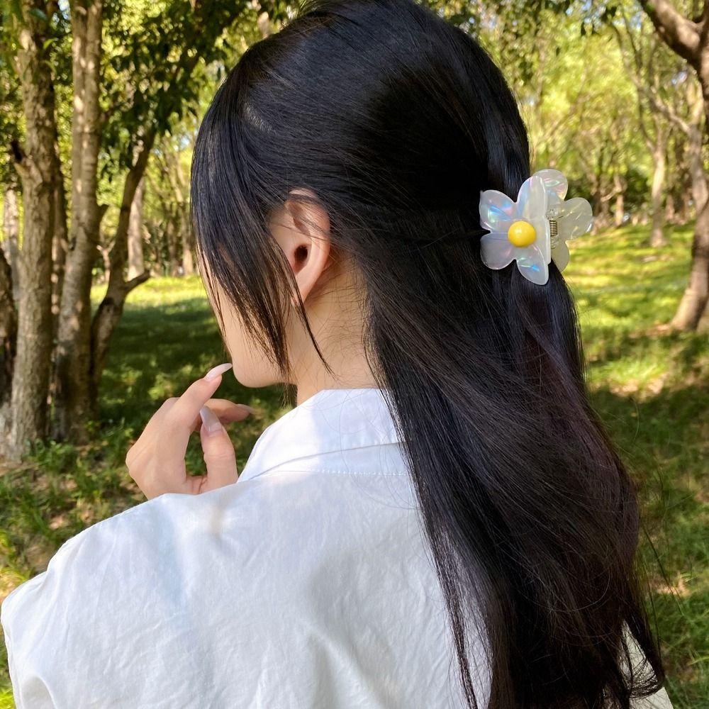 Clip Geometry Shape Small Hair Clip Female Hair Accessories Korean Style Headwear Flower Hair Claw
