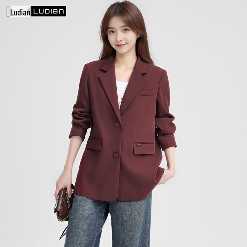 LUDIan Women's Premium Loose-Fit Business Suit Jacket