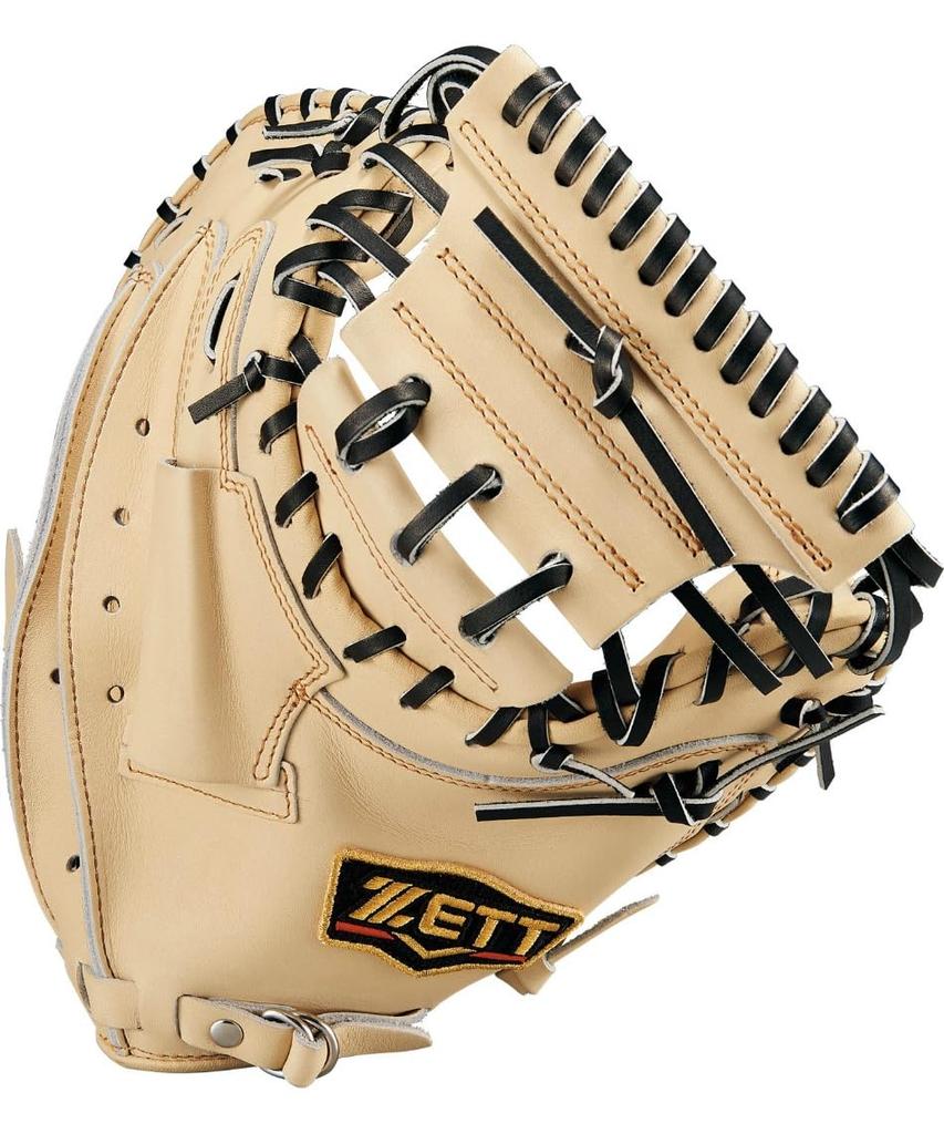 ZETT Pro Status Soft Baseball B Made in BRCB30252G Catcher's Mitt, Black/Pastel (1932), Size Horizontal, Japan,