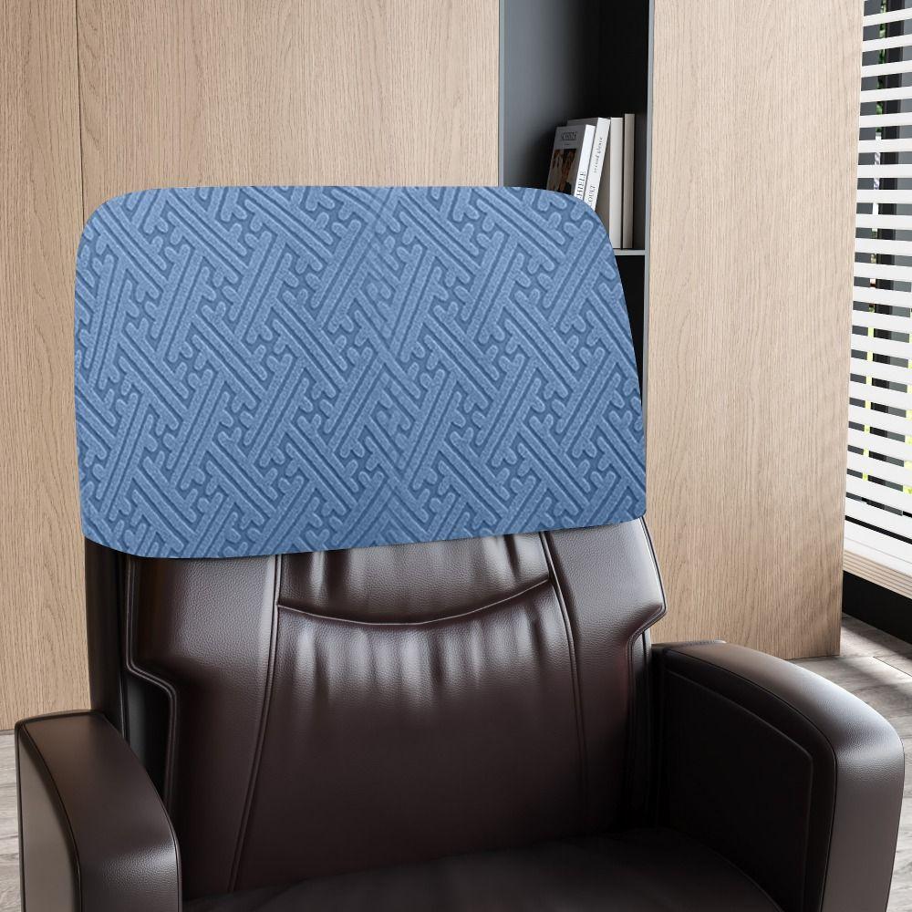 Solid Color Backrest Slipcover Dustproof Office Chair Backrest Cover Chair Back Protection