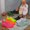 Scarpe da Ginnastica da Passeggio da Donna Traspiranti in Rete Traforata Leggere Suola Morbida Allacciatura Scarpe Sportive Casual Antiscivolo Calzature Quotidiane