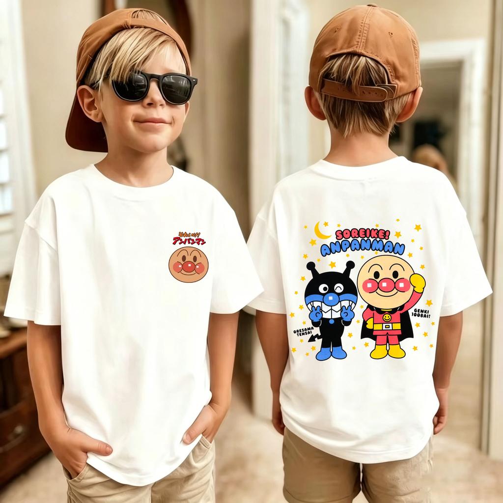Anpanunisex Anime Unisex Unisex Child Short Sleeves TShirt ParentChild Summer Casual Graphic Y2k Clothes New Arrival Tee Tops